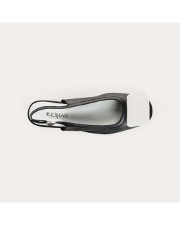Slingbacks Rhyme leather and naplak