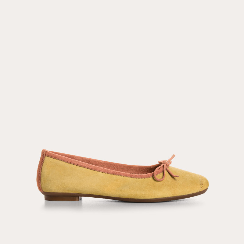 Ballerines Harmony en cuir velours souple | Reqins