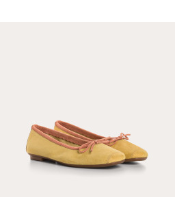 Harmony soft suede ballerinas
