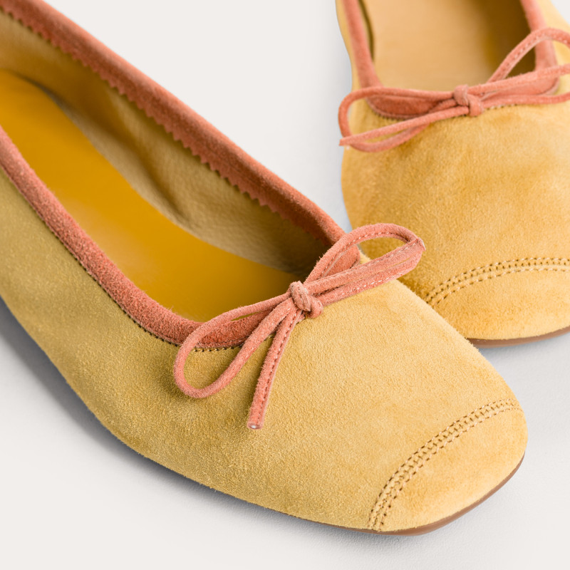 Harmony soft suede ballerinas
