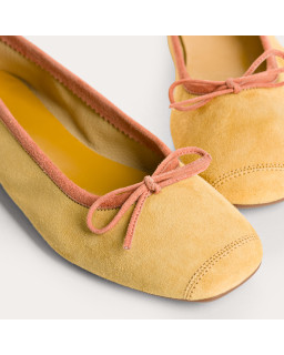 Harmony soft suede ballerinas