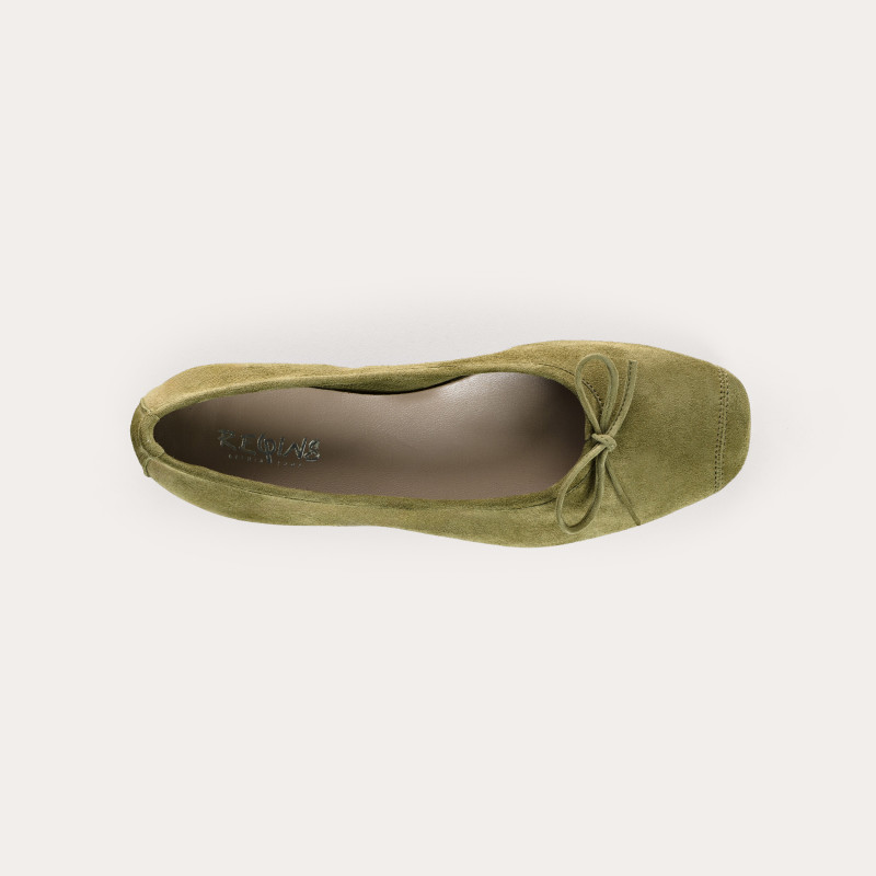 Harmony soft suede ballerinas