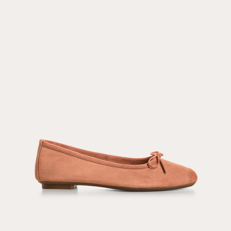 Ballerines Harmony en cuir velours souple | Reqins