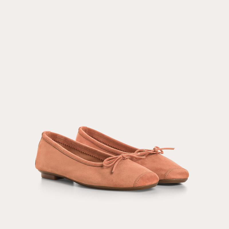 Harmony soft suede ballerinas