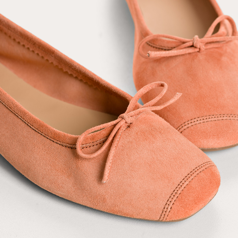 Ballerines Harmony en cuir velours souple | Reqins