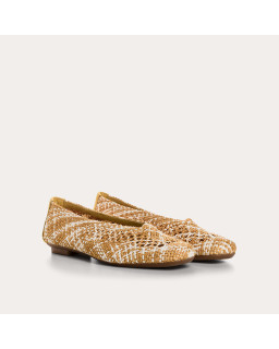 Hanaba braided crochet ballerinas
