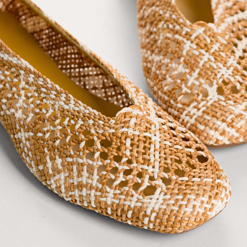 Hanaba braided crochet ballerinas