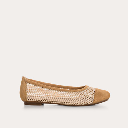 Halcine ballerinas in knitted knitting