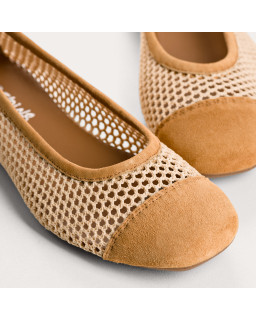 Ballerines Halcine en maille tricotée | Reqins