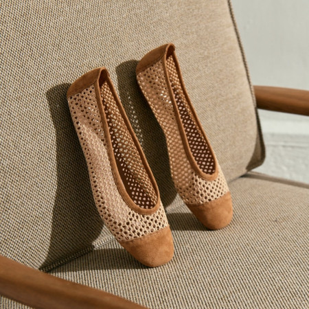Ballerines Halcine en maille tricotée | Reqins