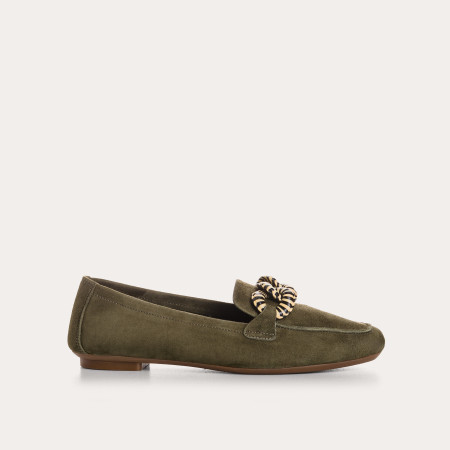 Mocassins Hamaya en cuir velours avec boucle | Reqins