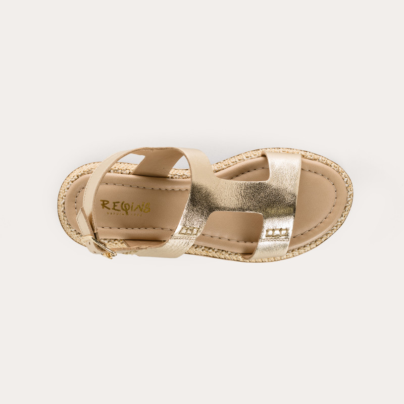 Witney Eclat Iridescent Leather Sandals | Reqins