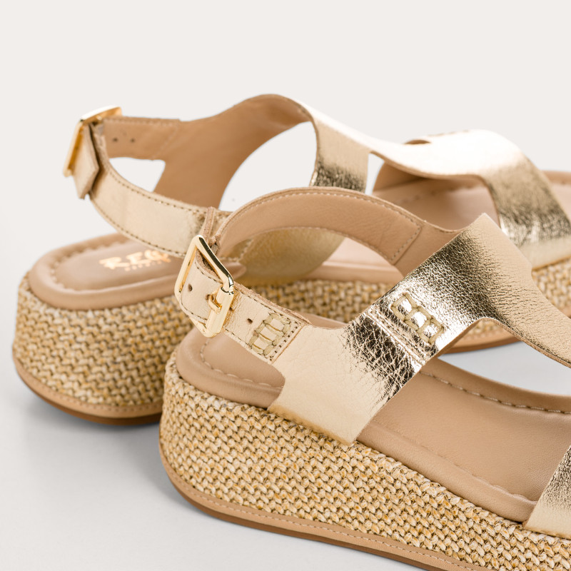 Witney Eclat sandals in iridescent leather - 4 cm heel