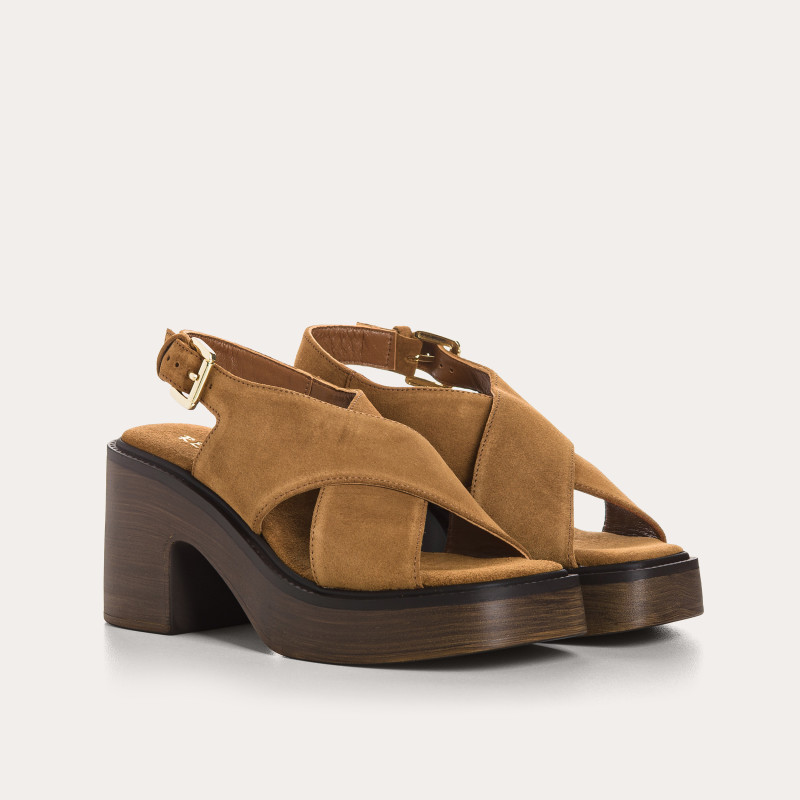 Ludmila heel suede sandals - Elegance