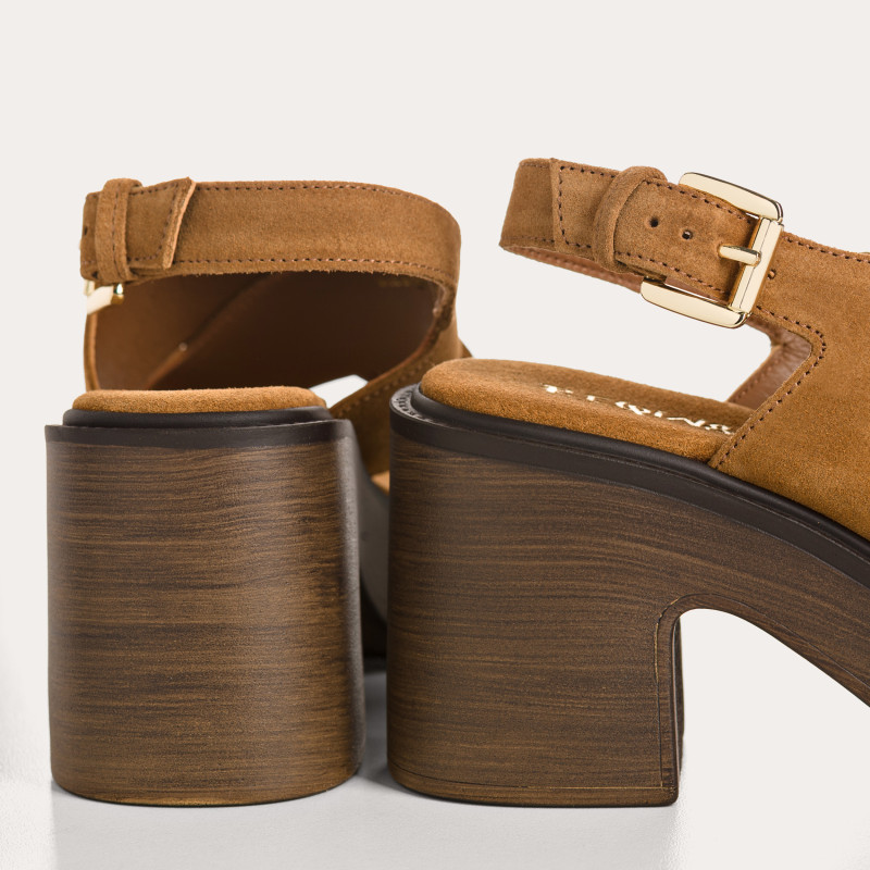 Ludmila heel suede sandals - Elegance