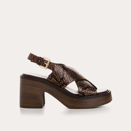 Sandales Ludmila Python | Reqins