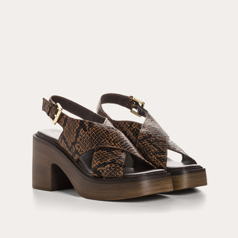 Sandales Ludmila Python | Reqins