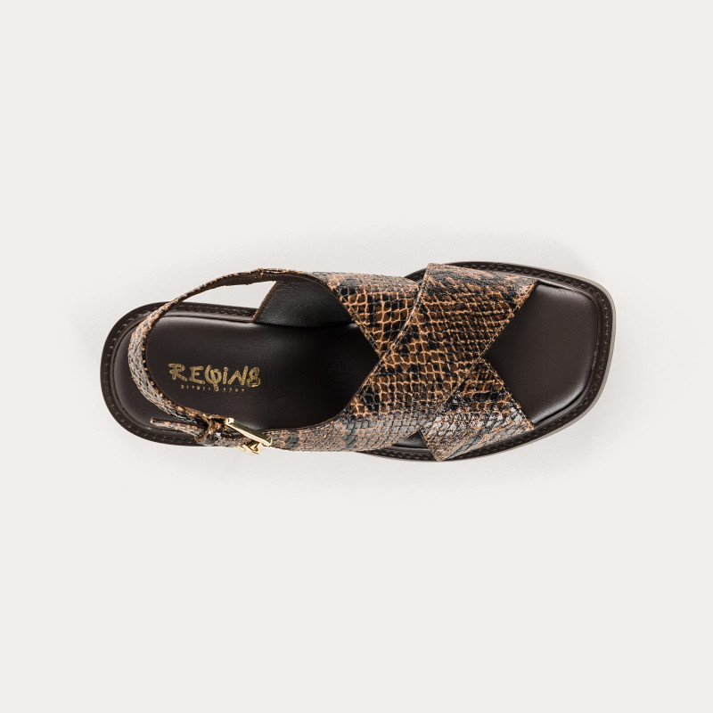 Sandales Ludmila Python | Reqins