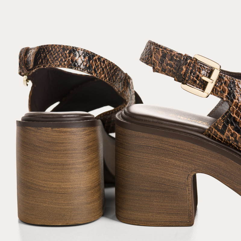 Sandales Ludmila Python | Reqins