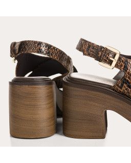 Sandales Ludmila Python | Reqins