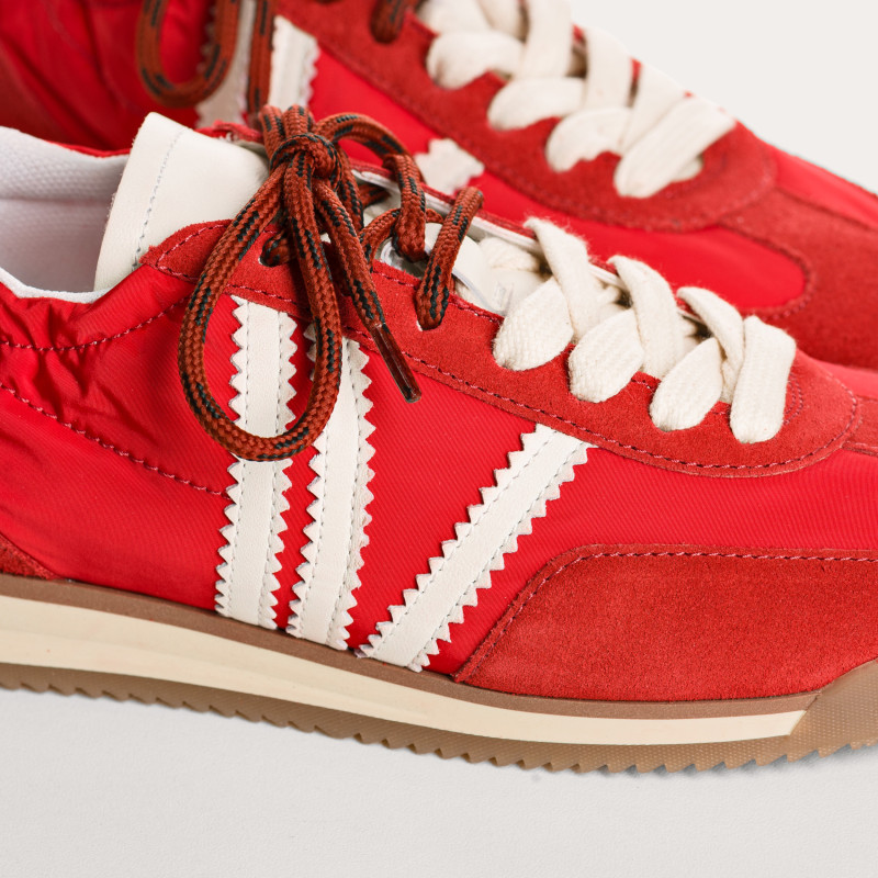 Enola Nylon sneakers & Suede - Lightness & Style