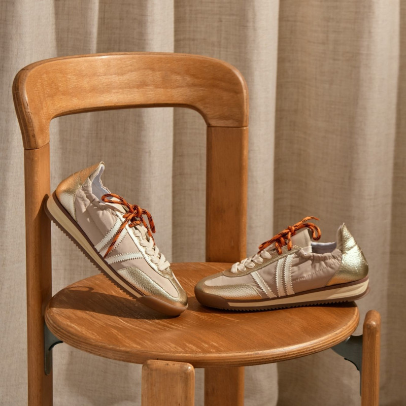 Baskets Enola Nylon & Métal - Look Ultra-Tendance | Reqins