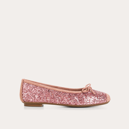 Ballerines Harmony à paillettes et bout carré | Reqins