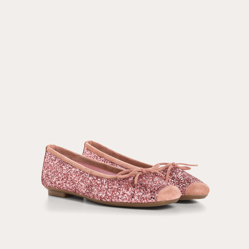 Harmony ballerinas with glitter and square tip
