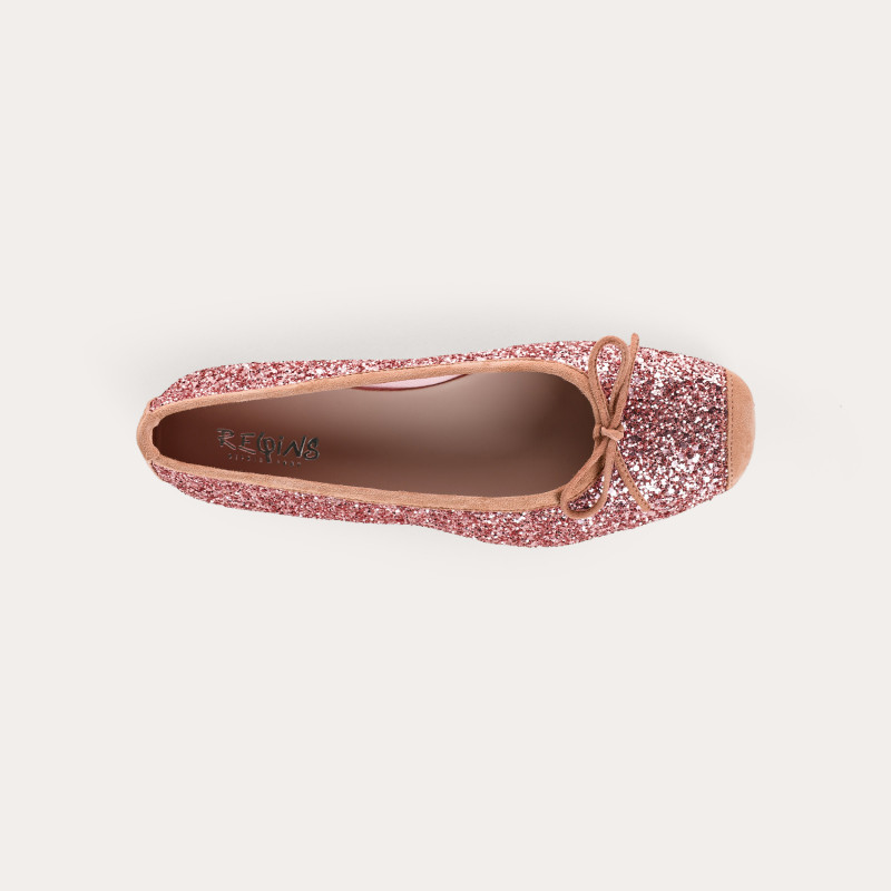 Harmony ballerinas with glitter and square tip