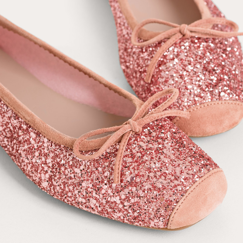 Harmony ballerinas with glitter and square tip