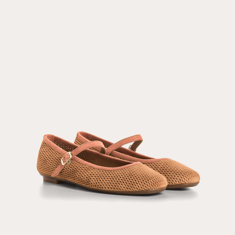 Babies Honor en cuir velours perforé | Reqins