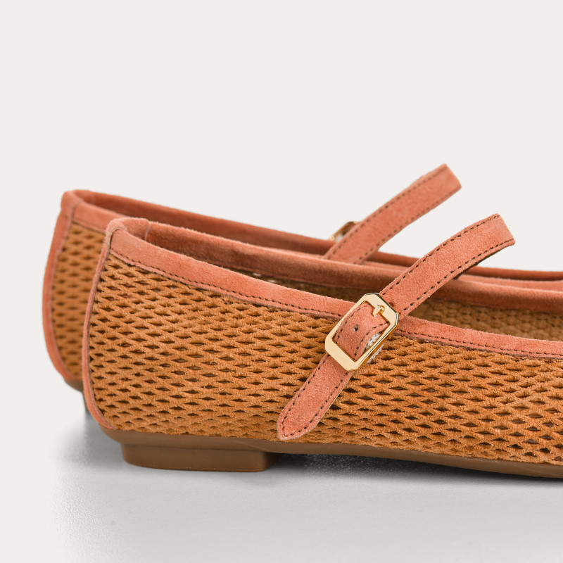 Honor perforated suede Mary Janes | Reqins