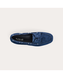 Hublo leather loafers velvet style boat