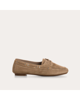 Hublo leather loafers velvet style boat