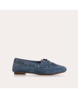 Hublo leather loafers velvet style boat