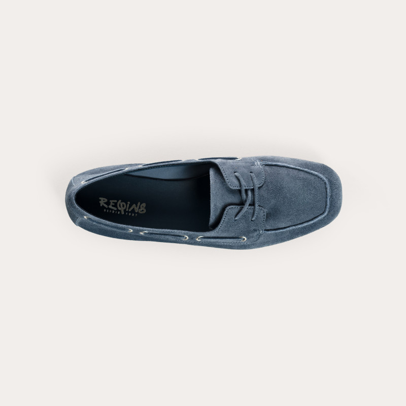 Hublo leather loafers velvet style boat