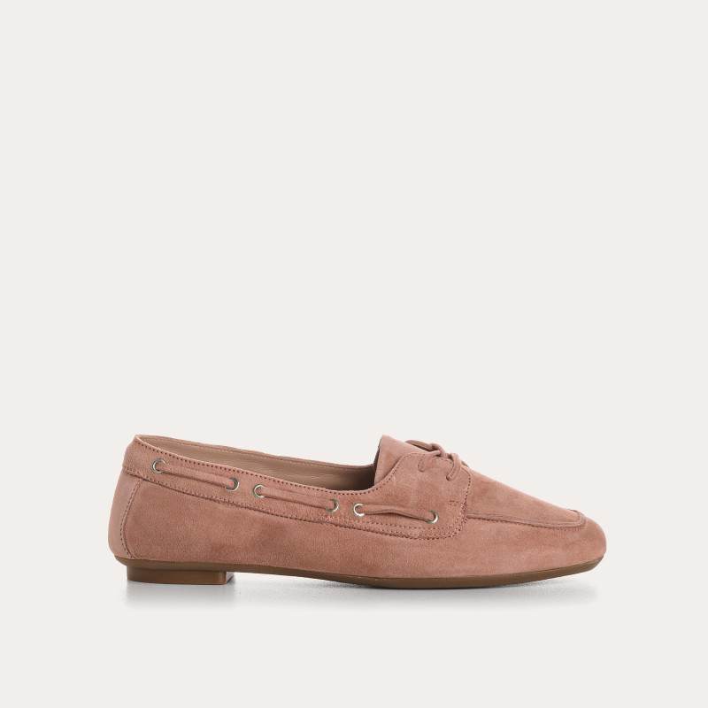 Hublo leather loafers velvet style boat