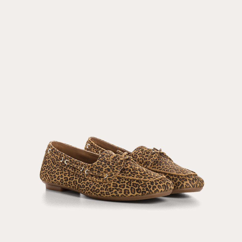 Hublo Leopard-print suede loafers | Reqins