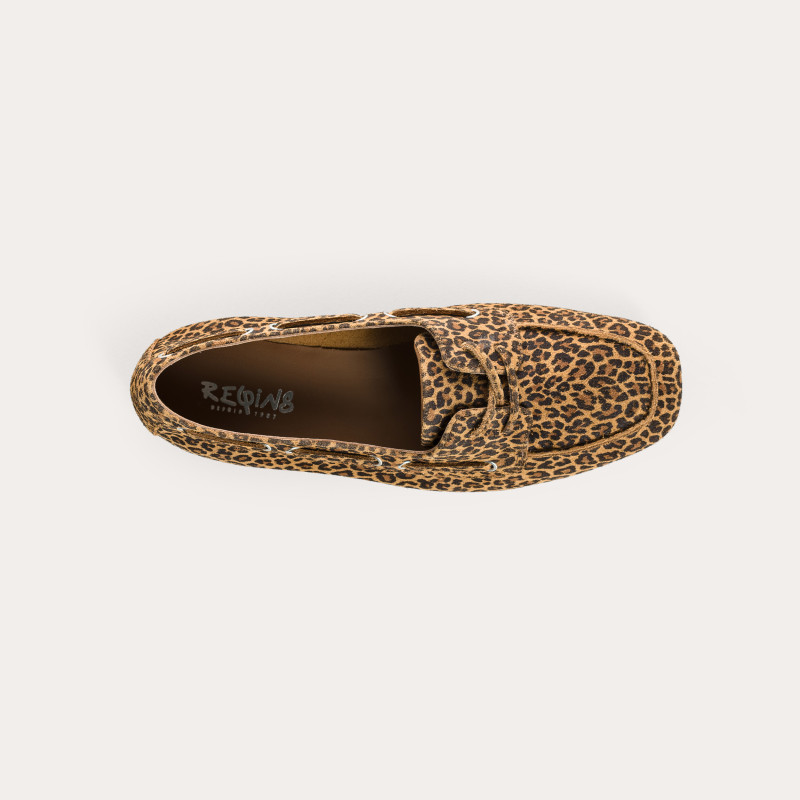 Hublo Leopard-print suede loafers | Reqins