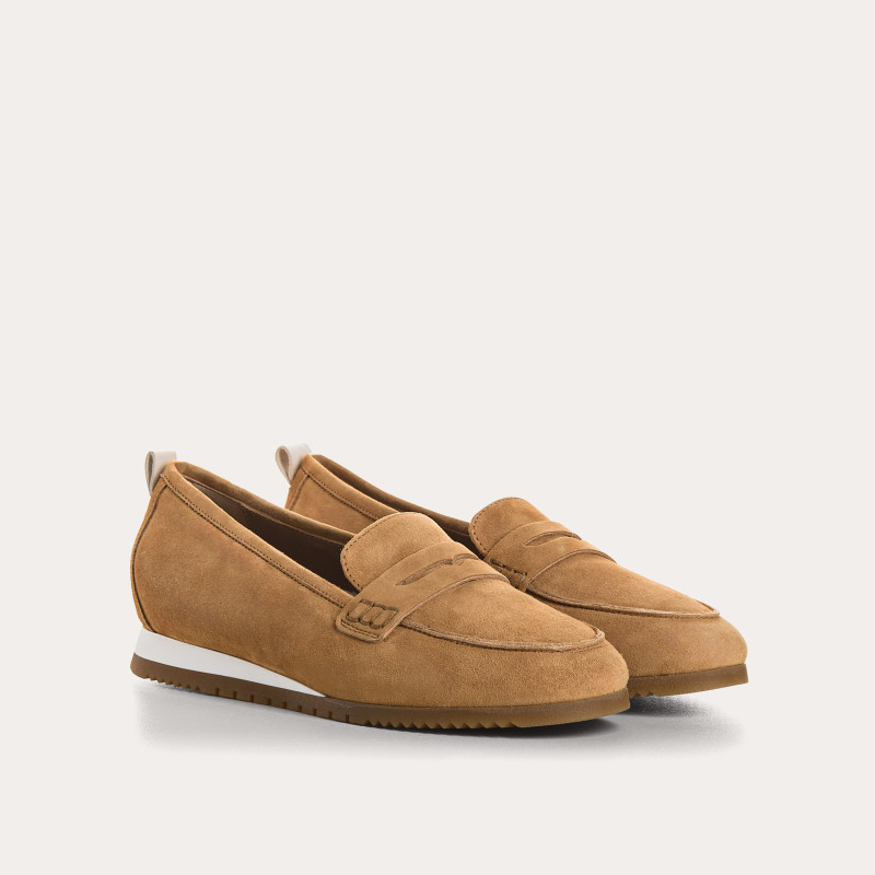 Mocassins Barbade en cuir velours | Reqins