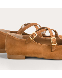 Babies Colette  en cuir velours | Reqins