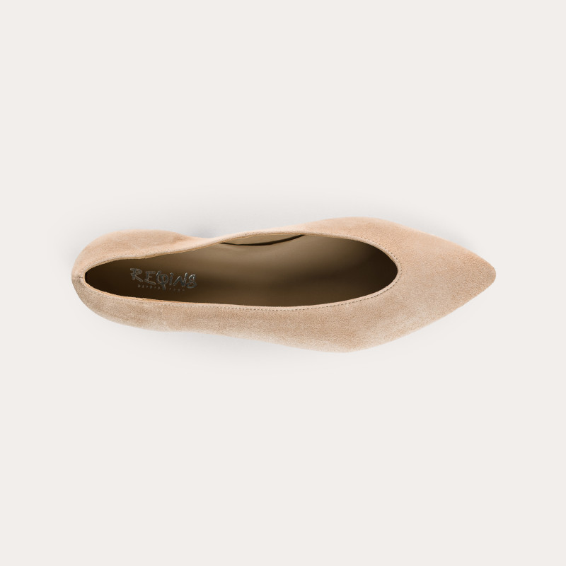 Vesta ballerinas with pointed toe in suede