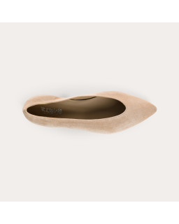 Vesta ballerinas with pointed toe in suede