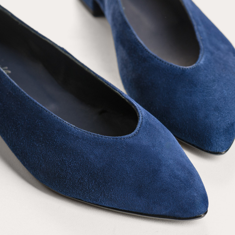 Vesta ballerinas with pointed toe in suede