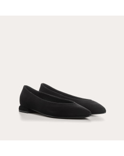 Vesta suede pointed-toe ballerinas | Sleek elegance | Reqins