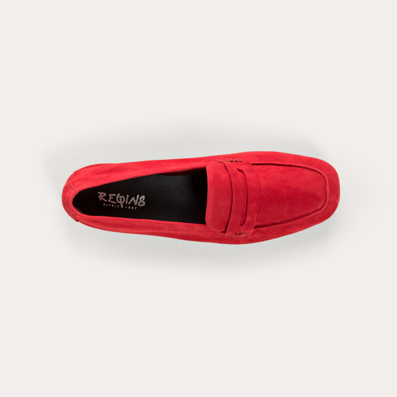 Mocassins Hema en cuir velours souple | Reqins