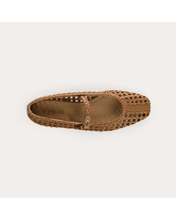 Satinka Braided Leather Mary Janes | Reqins