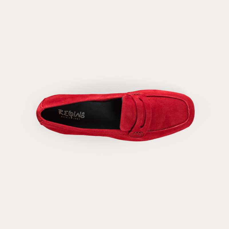 Mocassins Hema en cuir velours souple | Reqins