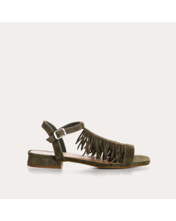 Sandales Cuba cuir velours - Bohèmes et confortables - Reqins