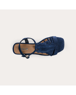 Sandales Cuba cuir velours - Bohèmes et confortables - Reqins
